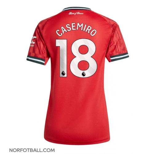 Billige Fotballdrakt Manchester United Casemiro #18 Replika Hjemmedrakt Dame 2025-26 Kortermet Billige Fotballdrakt Manchester United Casemiro #18 Replika Hjemmedrakt Dame 2025-26 Kortermet